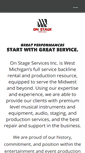 Mobile Screenshot of onstageservices.com